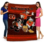 Cincinnati Bengals Disney Football Orange Quilt Blanket 1 cincinnati bengals disney football orange quilt blanket best selling