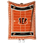 cincinnati bengals mickey player orange quilt blanket best selling