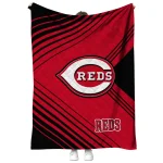 cincinnati reds arrow layers red quilt blanket best selling