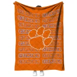 clemson tigers bold red orange quilt blanket best selling