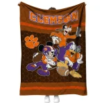clemson tigers disney football orange quilt blanket best selling