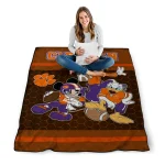 clemson tigers disney football orange quilt blanket best selling