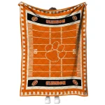 clemson tigers mickey player orange quilt blanket best selling