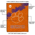 clemson tigers paint trail orange quilt blanket best selling