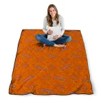 clemson tigers solid classic orange quilt blanket best selling