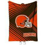 cleveland browns arrow layers brown quilt blanket best selling