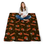 cleveland browns solid classic brown quilt blanket best selling