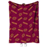 cleveland cavaliers solid classic wine quilt blanket best selling