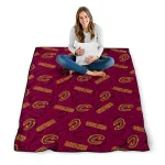 cleveland cavaliers solid classic wine quilt blanket best selling