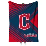cleveland guardians arrow layers navy blue quilt blanket best selling