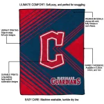 cleveland guardians arrow layers navy blue quilt blanket best selling