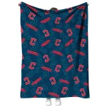cleveland guardians solid classic navy blue quilt blanket best selling