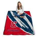 cleveland guardians stroke art navy blue white quilt blanket best selling
