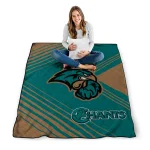 coastal carolina chanticleers arrow layers green quilt blanket best selling