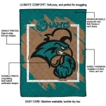 coastal carolina chanticleers block border green quilt blanket best selling