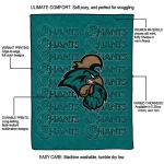 coastal carolina chanticleers bold red green quilt blanket best selling