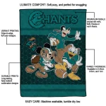 coastal carolina chanticleers disney football green quilt blanket best selling