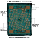 coastal carolina chanticleers helmet heart green quilt blanket best selling