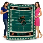 coastal carolina chanticleers mickey player green quilt blanket best selling