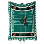 coastal carolina chanticleers mickey player green quilt blanket best selling