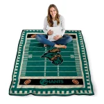coastal carolina chanticleers mickey player green quilt blanket best selling