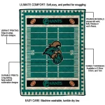 coastal carolina chanticleers mickey player green quilt blanket best selling
