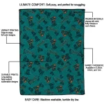 coastal carolina chanticleers solid classic green quilt blanket best selling