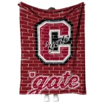 colgate raiders brick grid maroon quilt blanket best selling