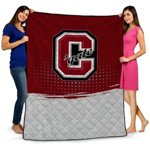 colgate raiders dot illusion maroon quilt blanket best selling