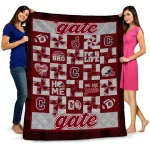 colgate raiders helmet heart maroon quilt blanket best selling