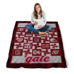 colgate raiders helmet heart maroon quilt blanket best selling
