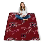 colgate raiders sketch lines maroon quilt blanket best selling