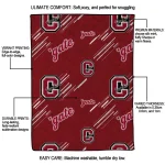 colgate raiders sketch lines maroon quilt blanket best selling