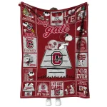 colgate raiders snoopy love maroon quilt blanket best selling