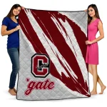 colgate raiders stroke art maroon white quilt blanket best selling