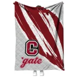 colgate raiders stroke art maroon white quilt blanket best selling