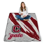 colgate raiders stroke art maroon white quilt blanket best selling