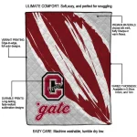 colgate raiders stroke art maroon white quilt blanket best selling