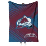 colorado avalanche arrow layers burgundy quilt blanket best selling