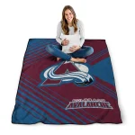 colorado avalanche arrow layers burgundy quilt blanket best selling