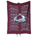 colorado avalanche bold red burgundy quilt blanket best selling