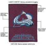 colorado avalanche brick grid burgundy quilt blanket best selling