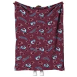 colorado avalanche solid classic burgundy quilt blanket best selling