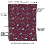 colorado avalanche solid classic burgundy quilt blanket best selling