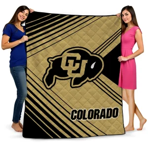 colorado buffaloes arrow layers gold quilt blanket best selling