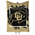 colorado buffaloes block border gold quilt blanket best selling