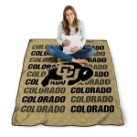 colorado buffaloes bold red gold quilt blanket best selling
