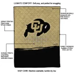 colorado buffaloes dot illusion gold quilt blanket best selling
