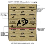 colorado buffaloes handdrawn stripes gold quilt blanket best selling