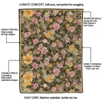 colorado buffaloes hibiscus foliage gold quilt blanket best selling